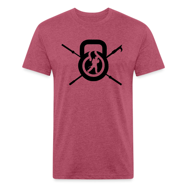 The FA Complex Tee - heather burgundy