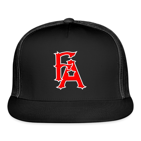 Fire Athlete Baseball Snapback - black/black