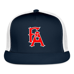 Fire Athlete Baseball Snapback - navy/white